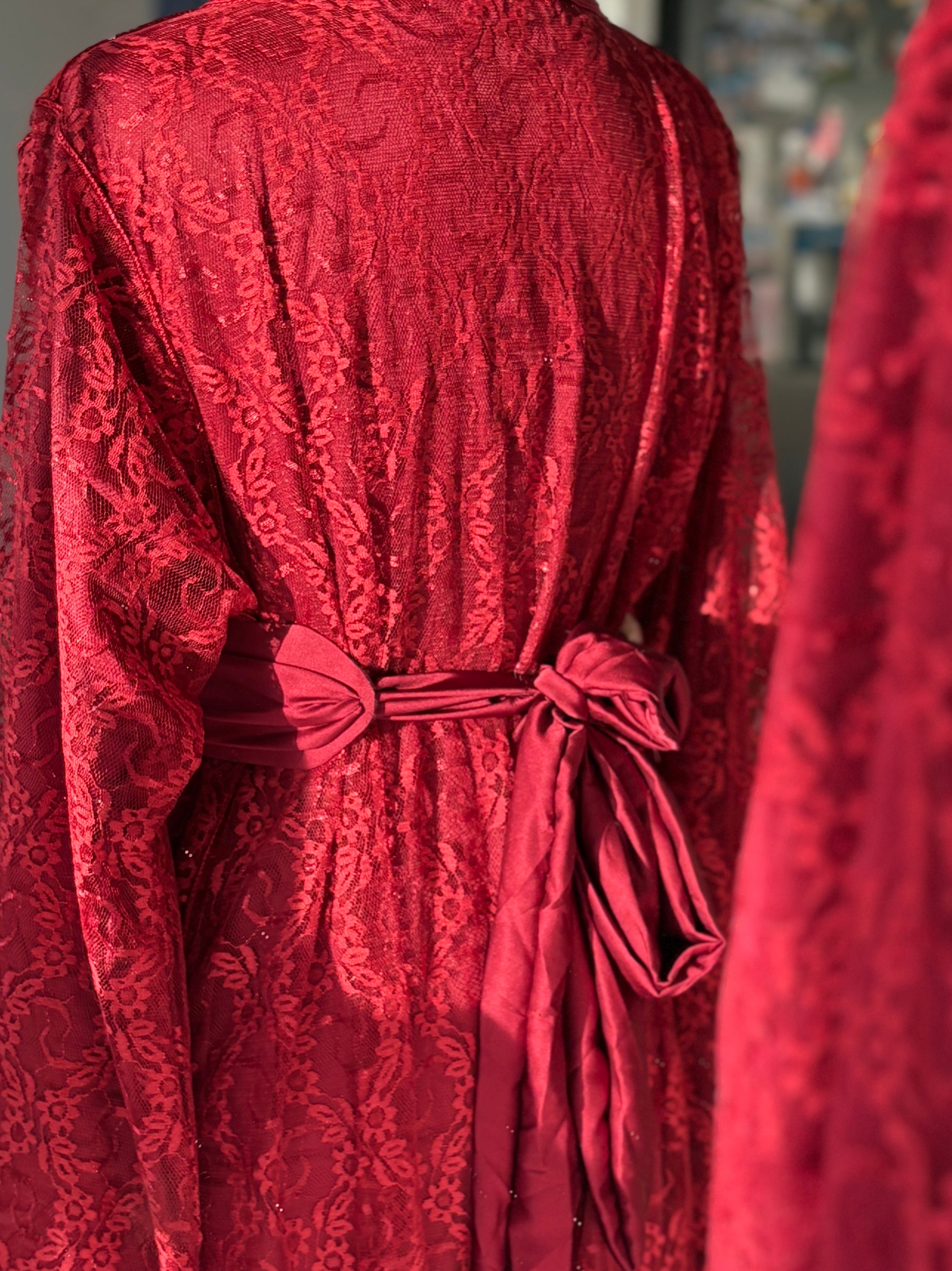 Takchita dentelle - Cerise