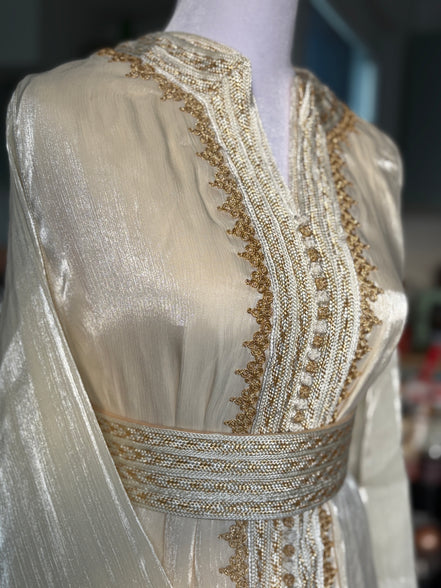 Takchita Organza Goldy - Ivoire