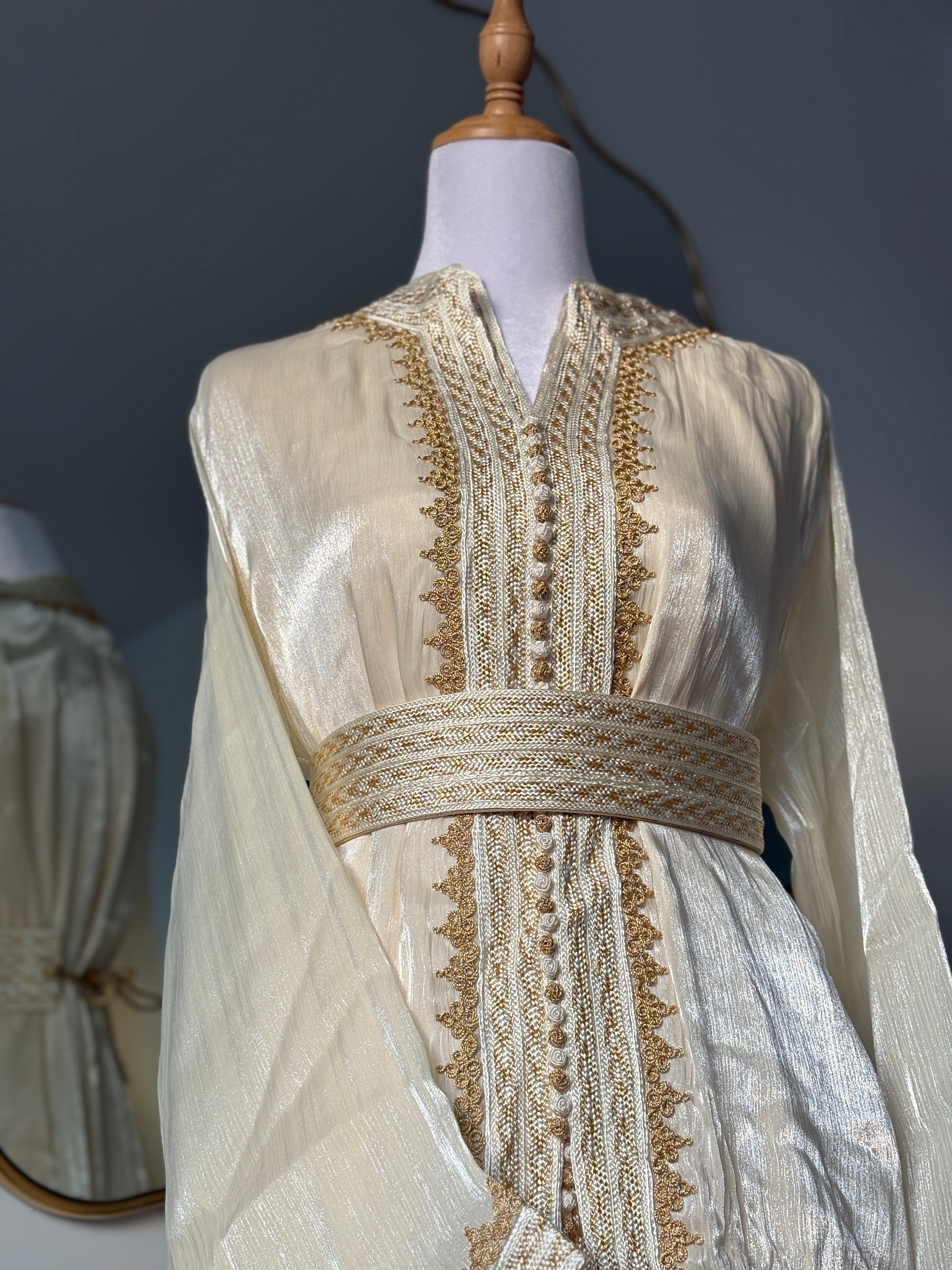 Takchita Organza Goldy - Ivoire