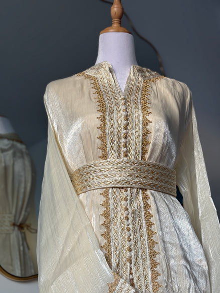 Takchita Organza Goldy - Ivoire