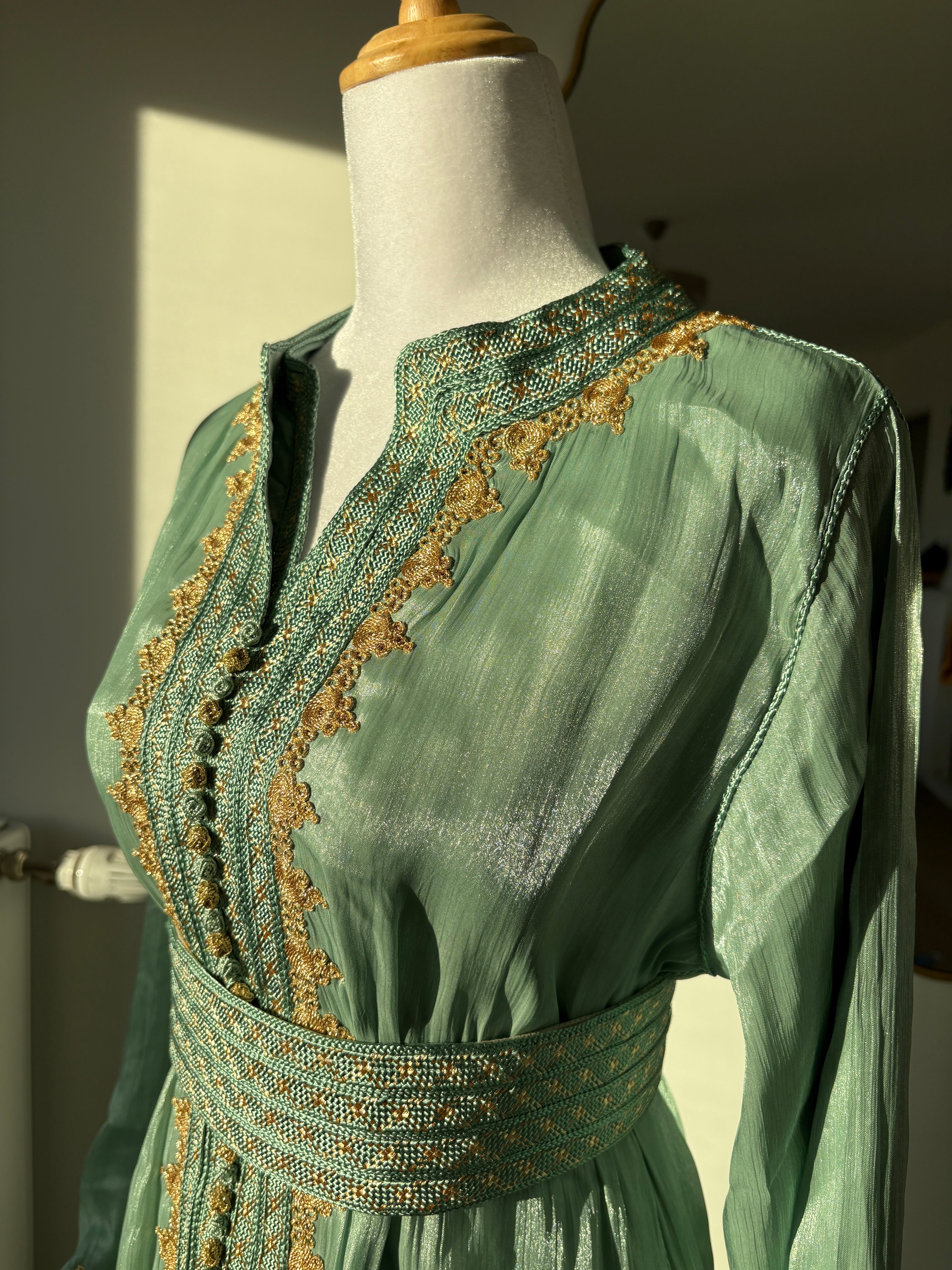 Takchita Organza Goldy - Emeraude