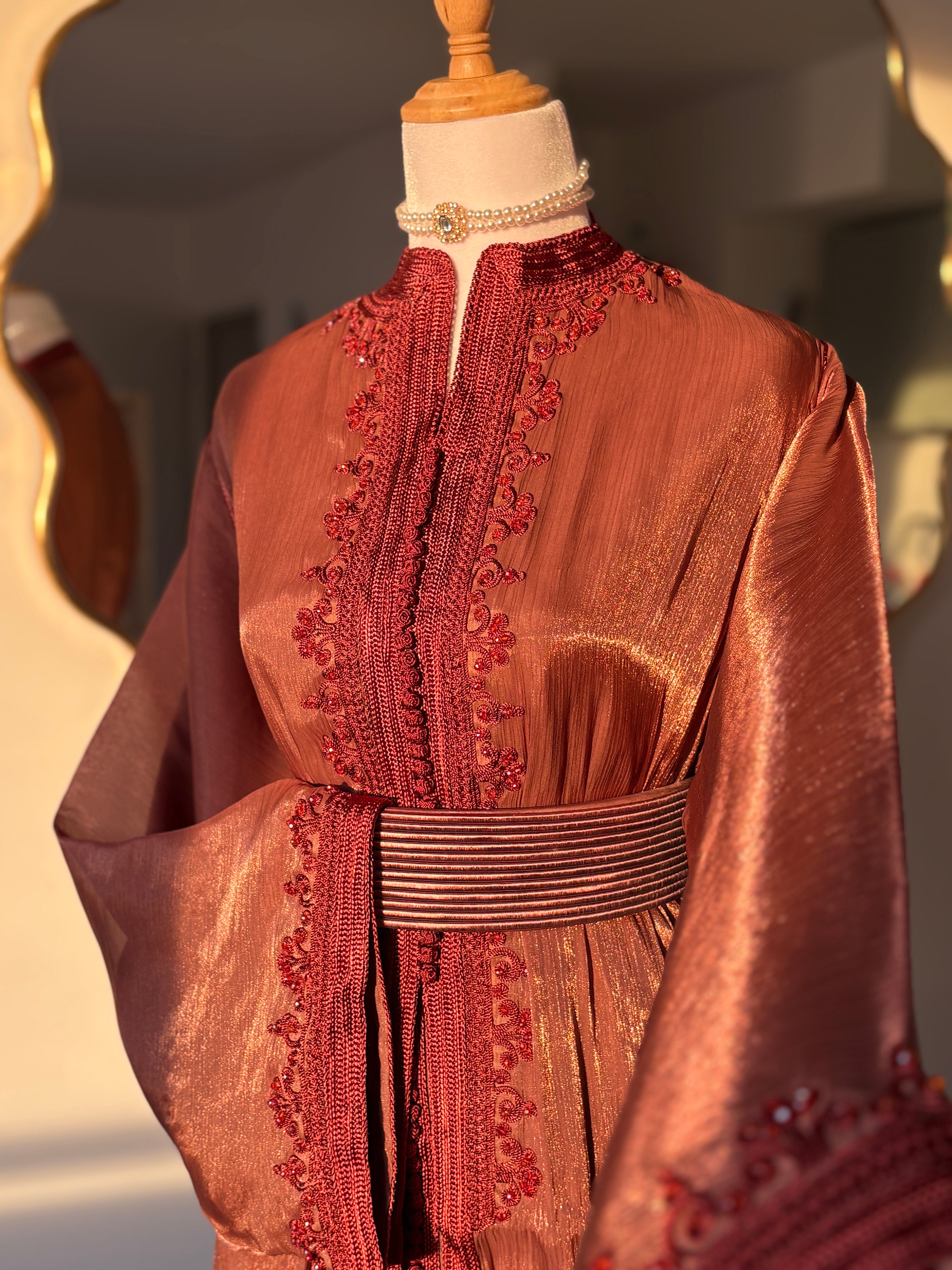 Takchita Organza Premium - Terracotta