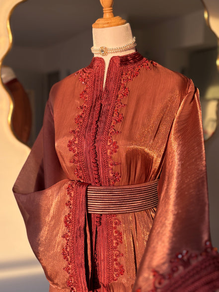 Takchita Organza Premium - Terracotta
