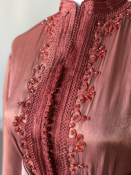 Takchita Organza Premium - Terracotta