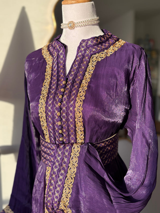 Takchita Organza Goldy - Purple