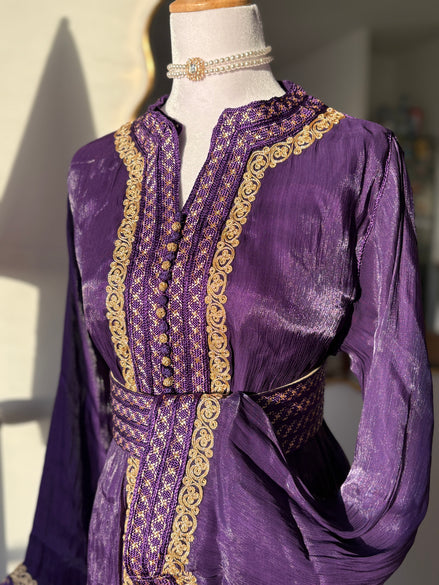 Takchita Organza Goldy - Purple