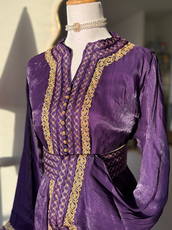 Takchita Organza Goldy - Purple