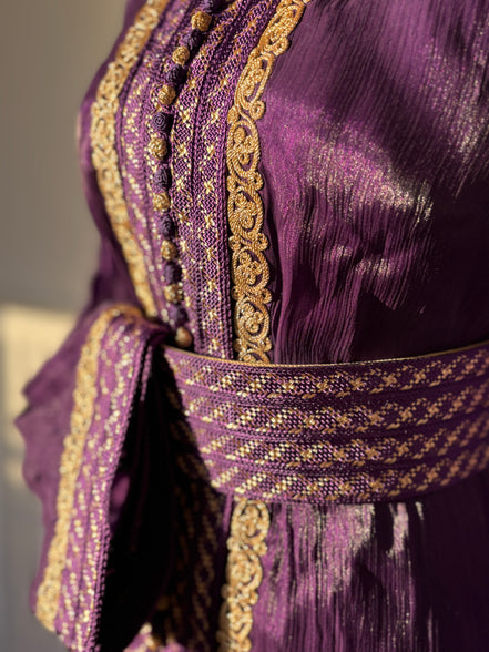 Takchita Organza Goldy - Purple