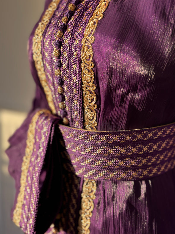 Takchita Organza Goldy - Purple
