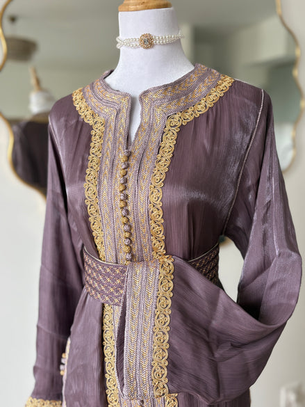 Takchita Organza Goldy - Mauve