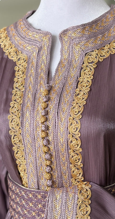 Takchita Organza Goldy - Mauve